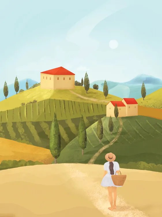 Ilustratie Tuscany, Petra Lizde