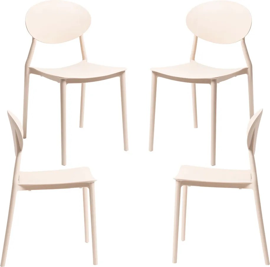 Set 4 Butan Stoelen