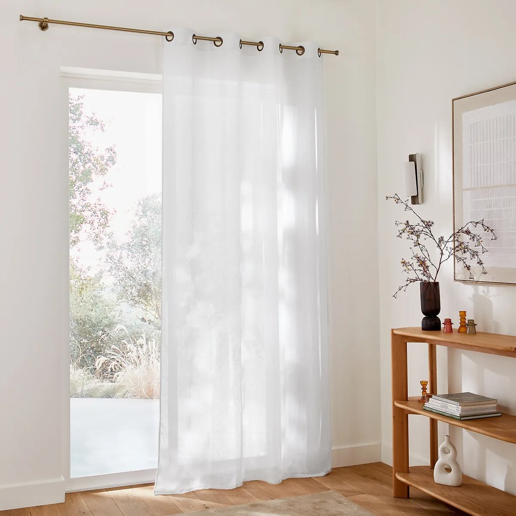 Lussengordijn in polyester en linnen Aron