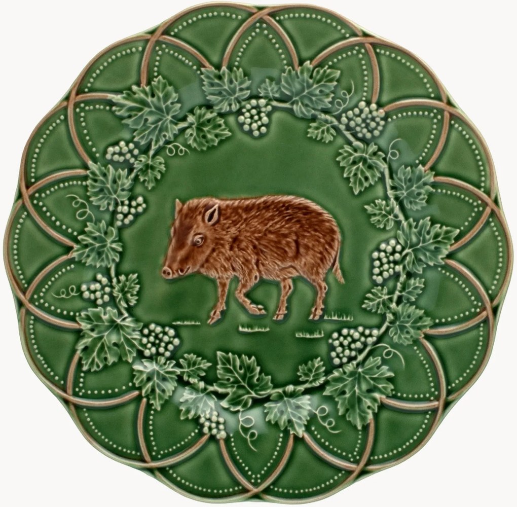 Ontbijtborden Woods van keramiek, 4-delig