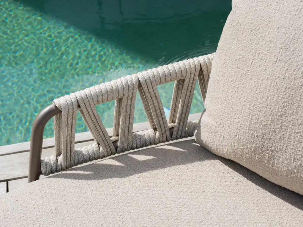 Taste by 4 Seasons Calma chaise loungebank terre Loungebank   bruin weerbestendig