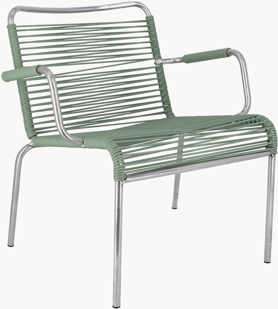 Handgemaakte tuin armstoelen Mya Spaghetti, 2-delig, stapelbaar