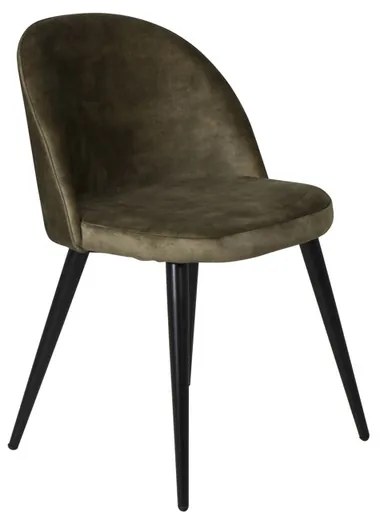 Jörn Eetkamerstoel - Meike - Bruin - Fluweel - Jörn