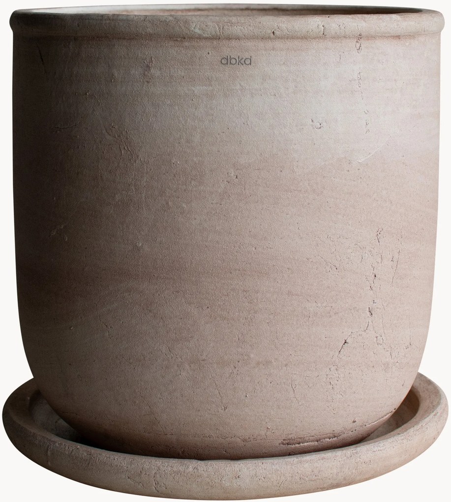 Outdoor bloempot Terra van terracotta, H 36 cm