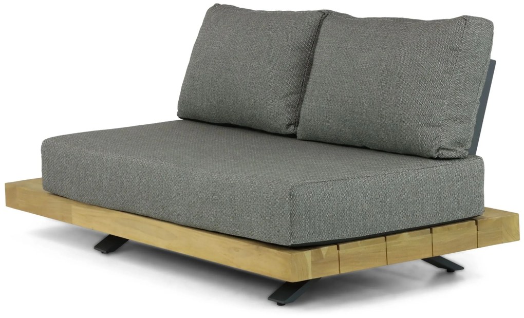 Hoek loungeset 6 personen Teak Old teak greywash Santika Furniture Santika