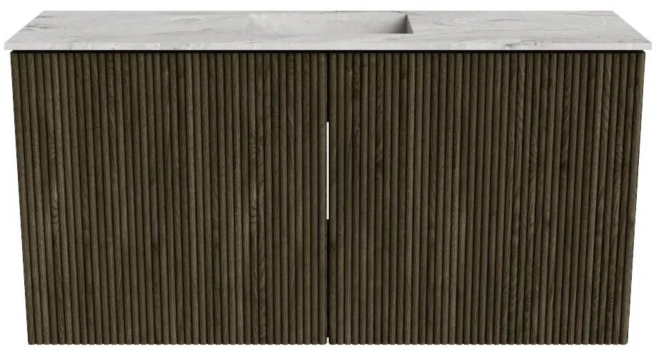 Mondiaz Joya DLux 80cm toiletmeubel shadow met wastafel faye midden zonder kraangat glace