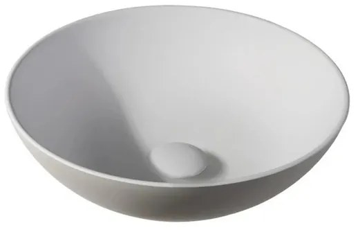 By Goof Waskom - opbouw - 38.5x13.8x38.5cm - Solid surface - Rond - Mat Beige JBS6370