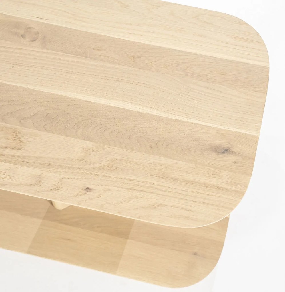 Open Tv-meubel Eikenhout Naturel - 180x40x43.5cm.