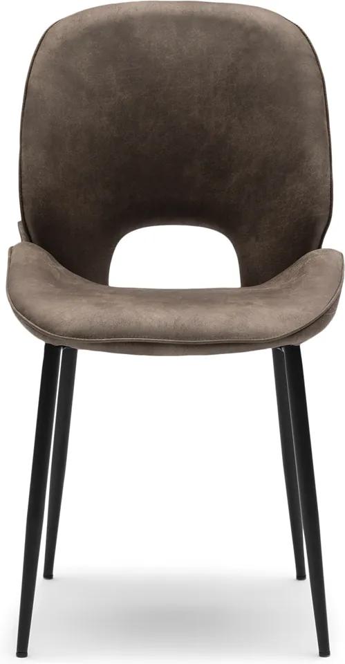Rivièra Maison - Mr. Beekman Dining Chair, pellini, coffee - Kleur: bruin