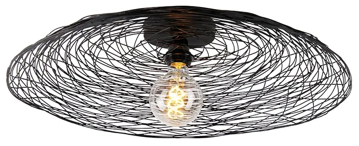 Oosterse plafondlamp zwart 60 cm - GlanOosters E27 rond Binnenverlichting Lamp