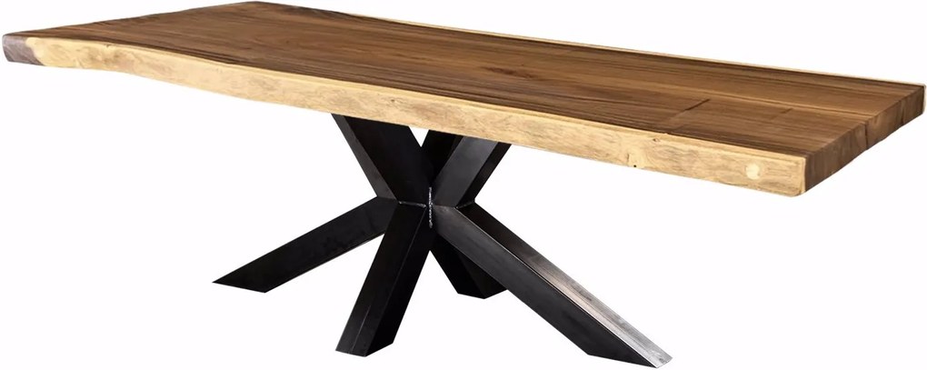 Suar boomstam tuintafel XX-poot 10x10