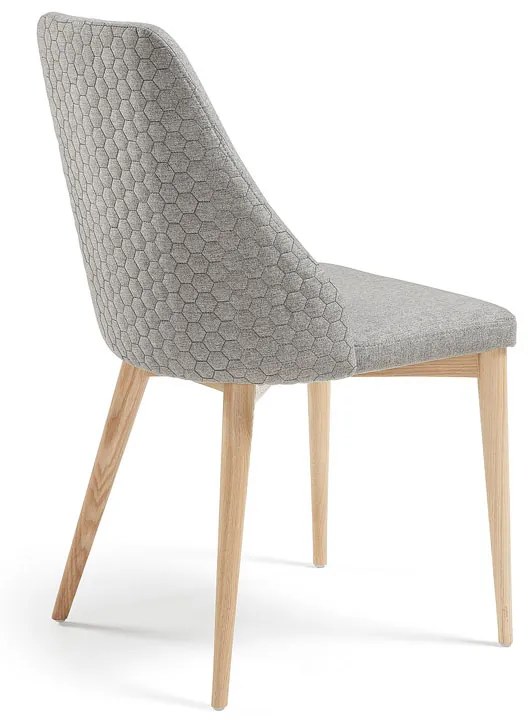 Kave Home Rosie Design Eetkamerstoel Lichtgrijs