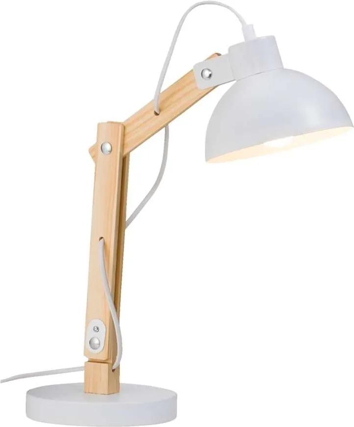 Bureaulamp Graz - wit - 18x27x33 cm - Leen Bakker