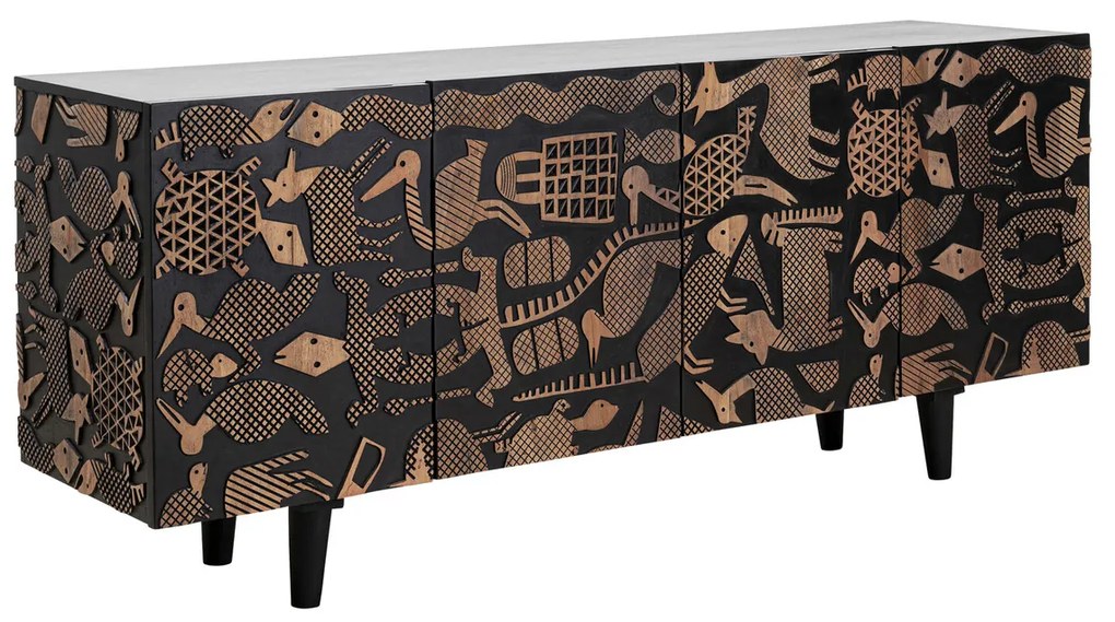 Kare Design Nativera Mangohout Dressoir - 177x45x75cm.