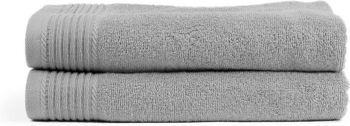 The One Towelling 2-PACK: Handdoek Basic - 70 x 140 cm - Licht Grijs