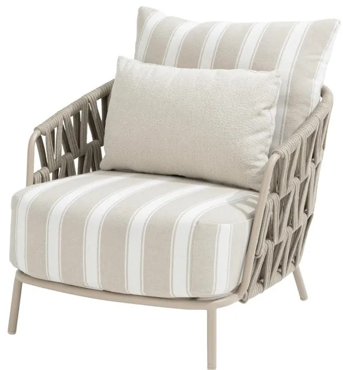 4 Seasons Outdoor Beverly loungestoel latte SALE Loungestoel beige weerbestendig