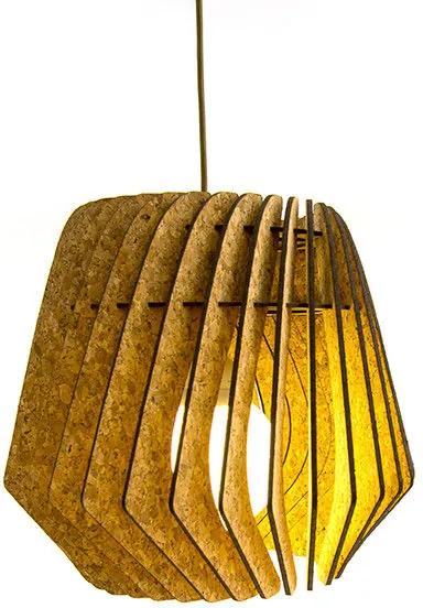 Bomerango Kurk Spin lampenkap - Hout - Medium Ø 37 cm- Hanglamp - Tafellamp - Vloerlamp - Scandinavisch design
