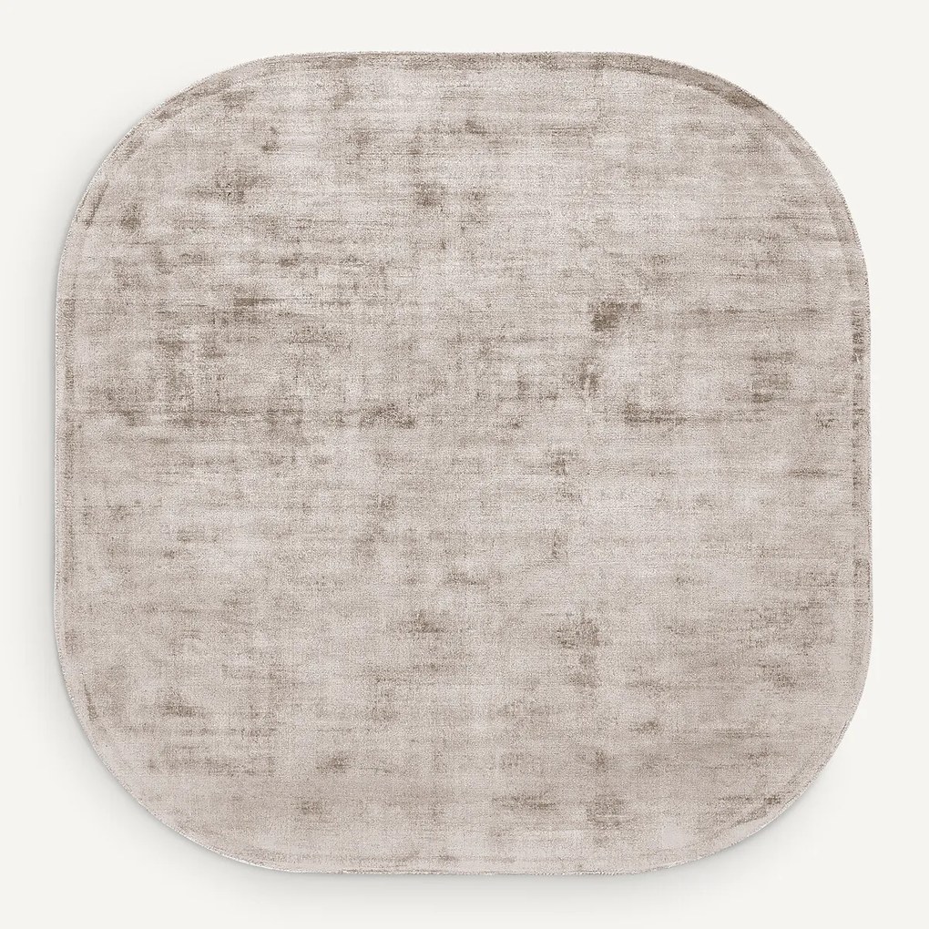 Vloerkleed Tencel™, vierkant, Mustha