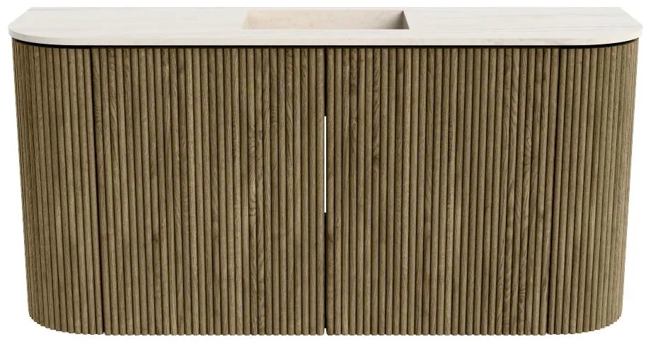 Mondiaz Joya DLux 85cm toiletmeubel ronding links/rechts dusk met wastafel faye midden zonder kraangat meli