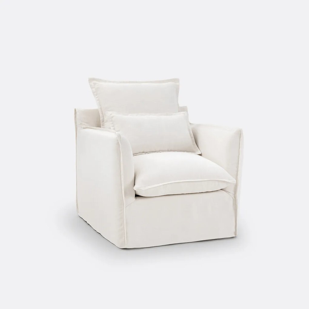 Fauteuilhoes in dik linnen, Odna