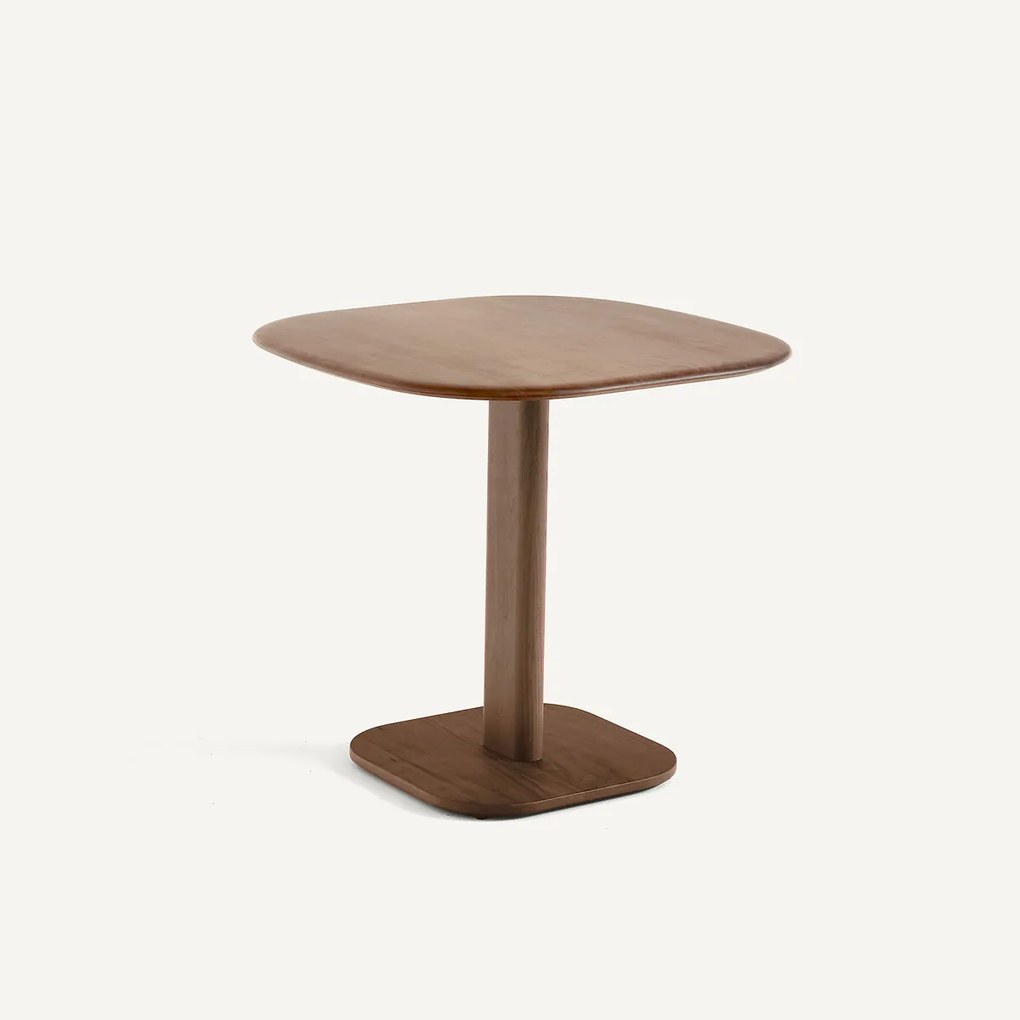 Massief notenhouten loungetafel, ontwerp Emmanuel Gallina, MONCEAU