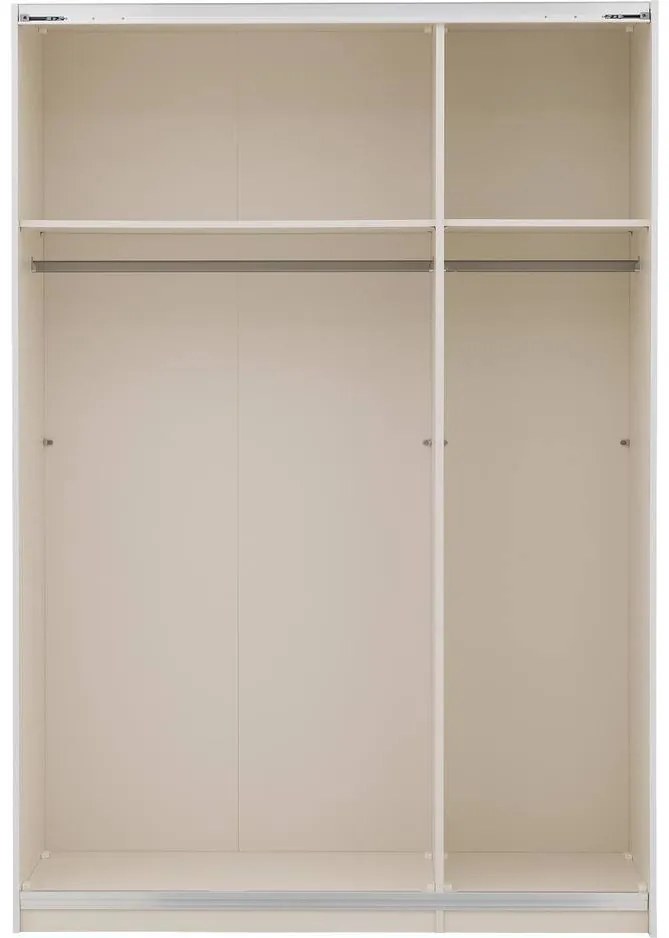 Goossens Kledingkast Easy Storage Sdk, 153 cm breed, 220 cm hoog, 2x 3 paneel spiegel schuifdeuren