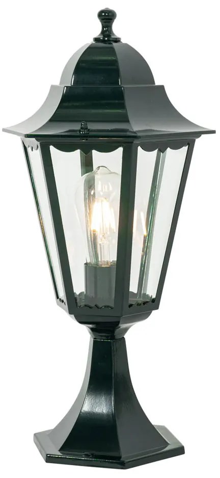 Klassieke buitenlantaarn sokkel donker groen IP44 - New Orleans Klassiek / Antiek E27 IP44 Buitenverlichting rond