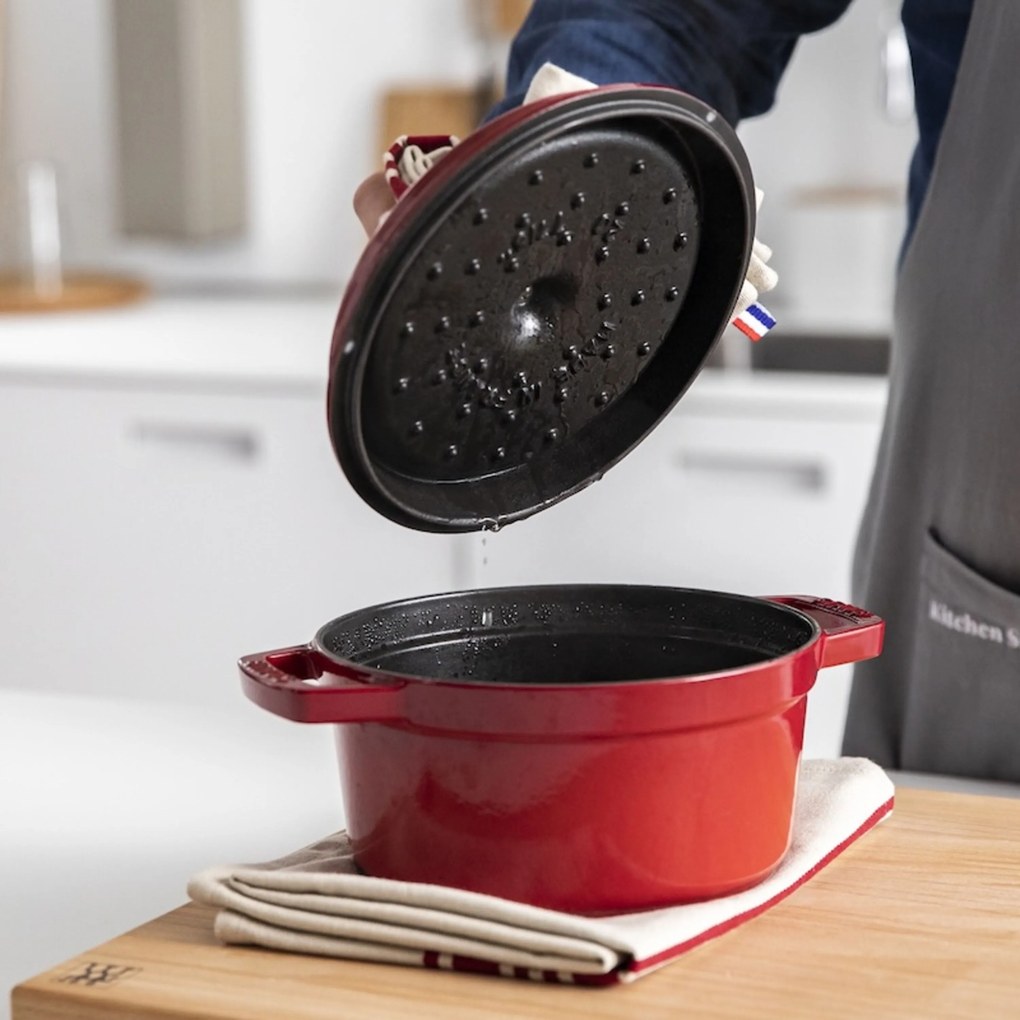 Staub La Cocotte Cocotte 28 cm / 6,75 l, Rond, Kersenrood - La Cocotte - Staub