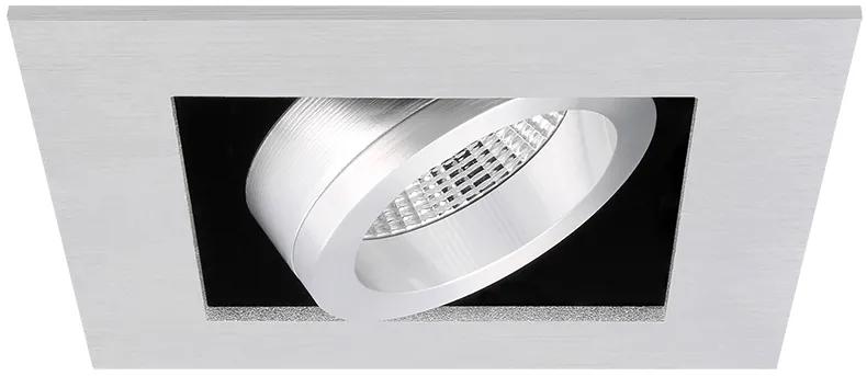 Napoli - Inbouwspot Aluminium Vierkant - Kantelbaar - 1 Lichtpunt - 100x100mm | LEDdirect.nl