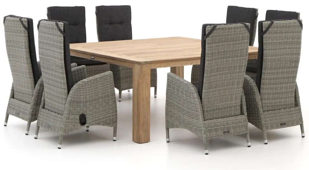 Intenso Fabrizi/ROUGH-X 170cm dining tuinset 9-delig verstelbaar