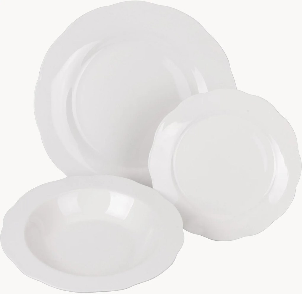 Porseleinen servies Orleans, 6 personen, 18-delig