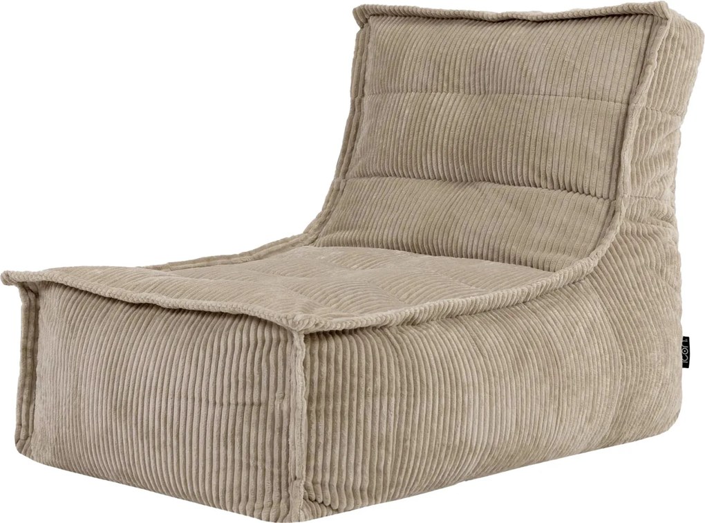 Dolce Zitzak Stoel Cord Lounger - Stone