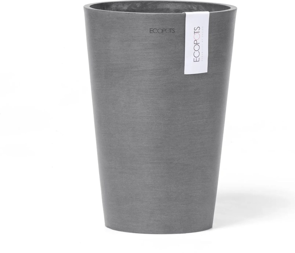 Ecopots bloempot Pisa 21- Rond - Grey - Diameter 21,1 x H29,8 cm
