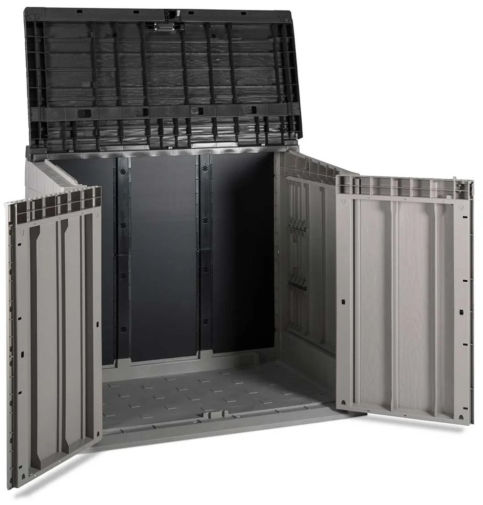Toomax Stora way opbergbox 842 liter - taupe donker grijs
