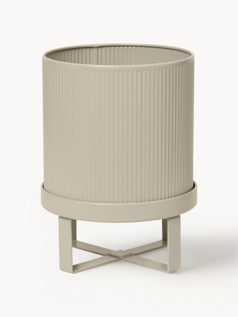 Bloempot Bau met geribbeld oppervlak, H 24 cm