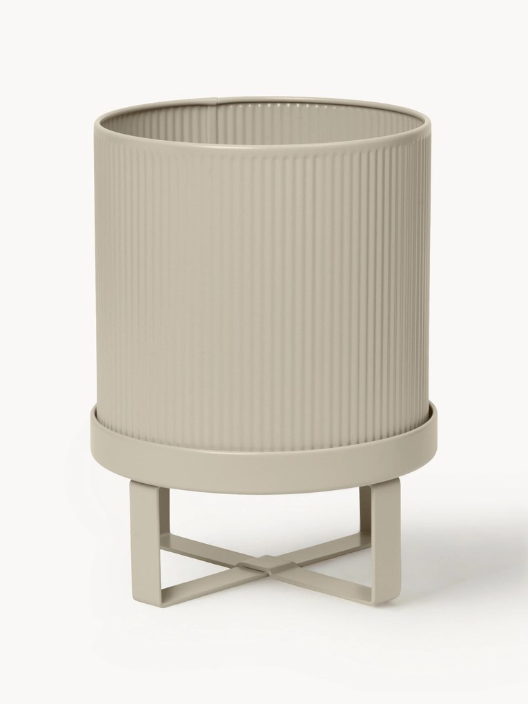 Plantenpot Bau met geribbeld oppervlak, H 24 cm