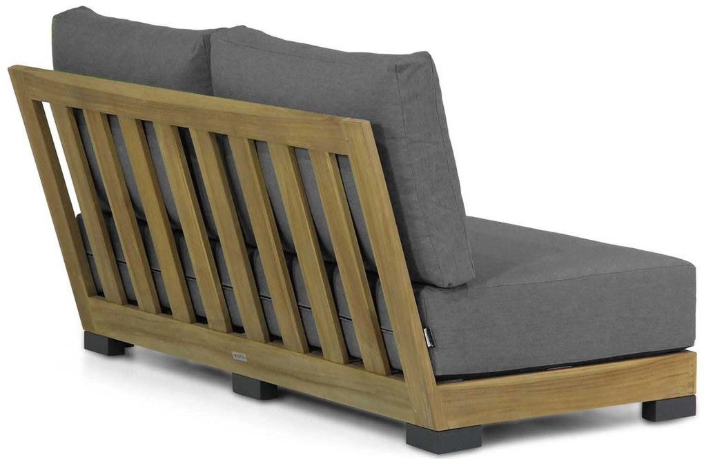 U-Vorm Loungeset 8 personen Teak Old teak greywash Lifestyle Garden Furniture Hilton/Brighton