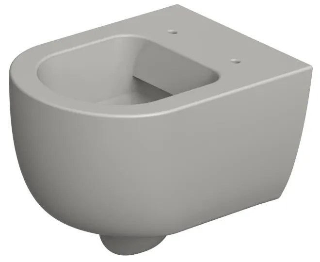 Xenz Gio randloos toilet 52cm met vortexspoeling en zitting grijs mat