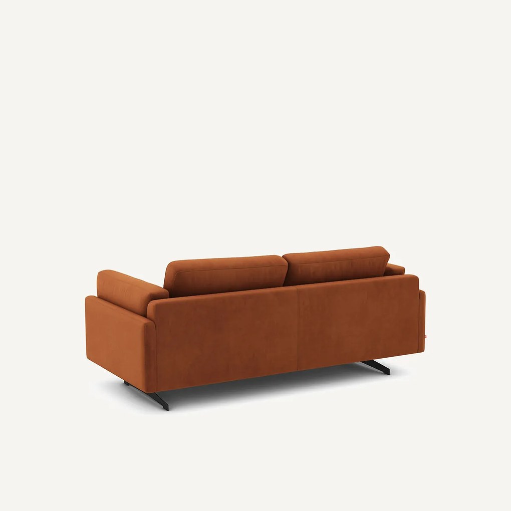 Bank in fluweel, 2-zit, César