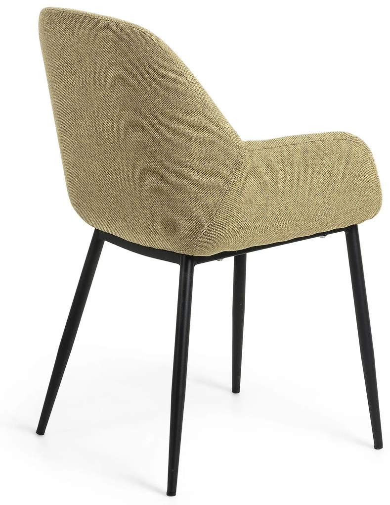 Kave Home Konna Armstoel Mosterdgeel