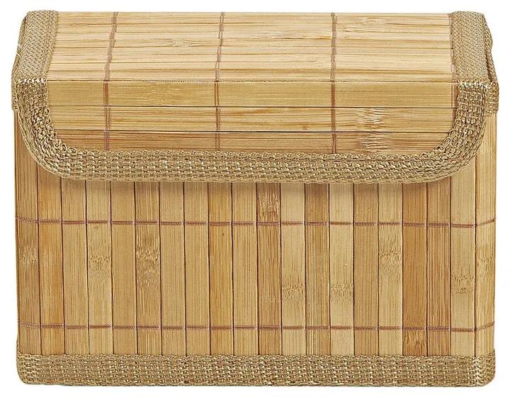 Opbergmand bamboe latjes - 11x20x15 cm