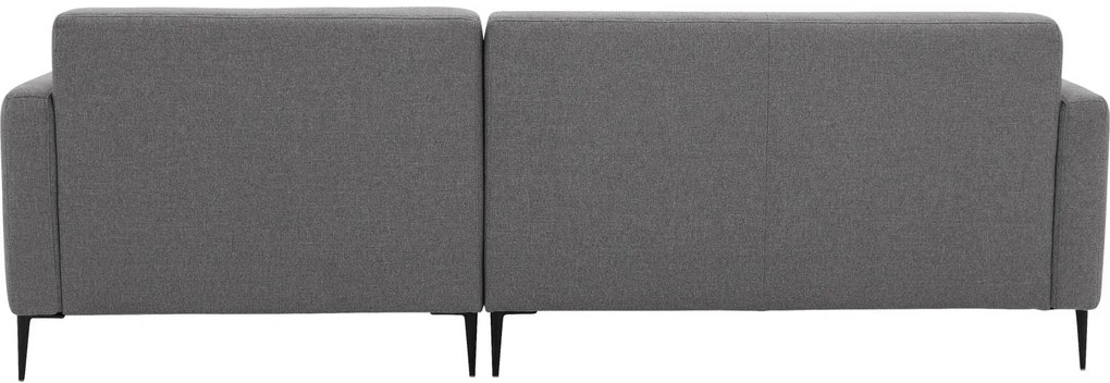 Goossens Key West grijs, stof, 2-zits, modern design