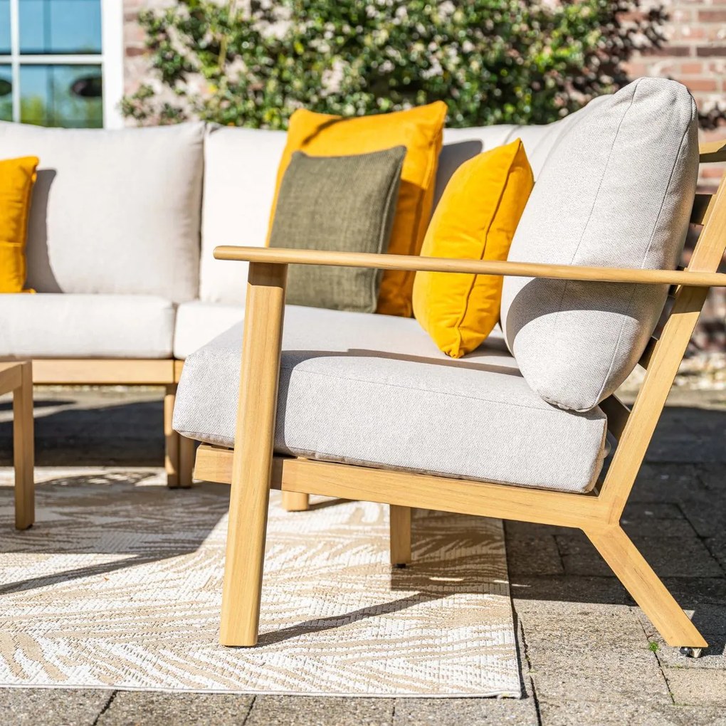Garden Impressions Ariane loungeset 6-delig - light teak look