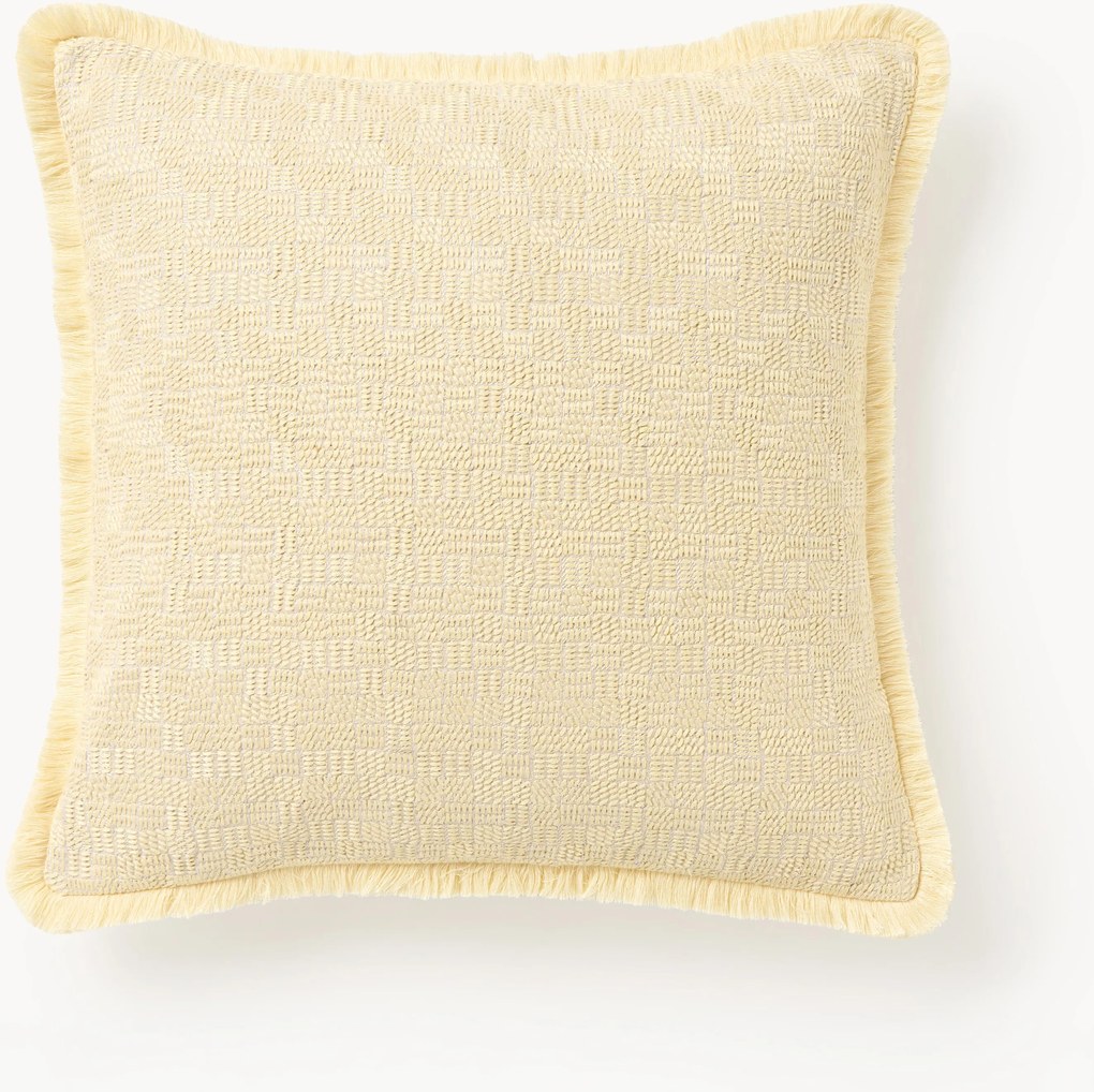 Kussenhoes Kirana met franjes