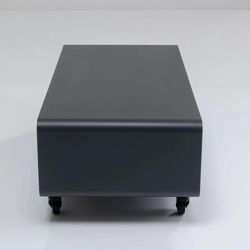 Kare Design Mobil Verrijdbaar Tv-meubel Donkergrijs - 90x42x30cm.