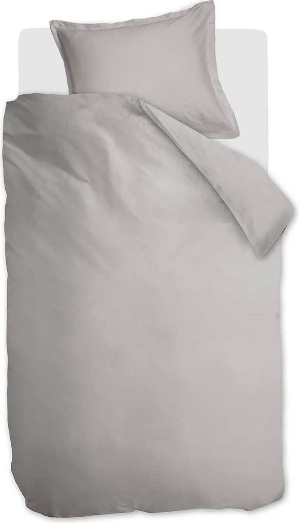 Ambiante Satin Dekbedovertrek Uni Grey – Bij Swiss Sense