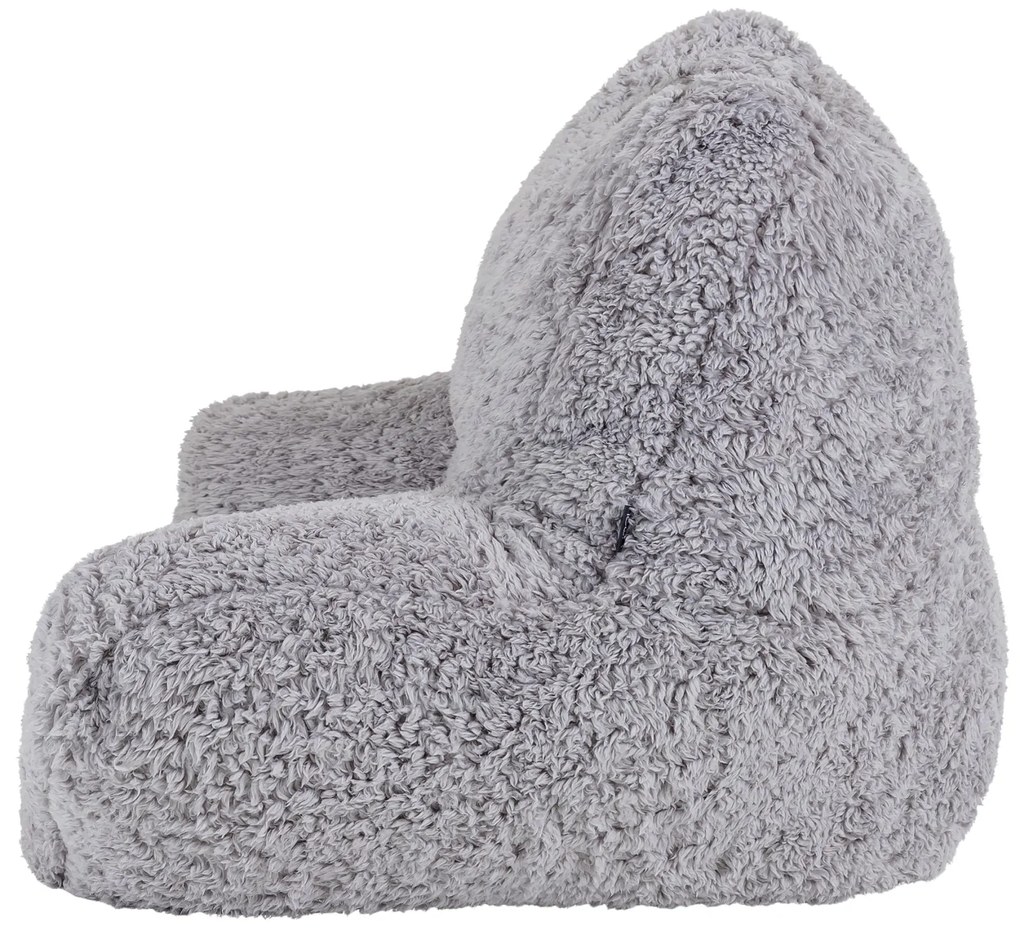 Teddy Fleece Chill Kussen - Grijs
