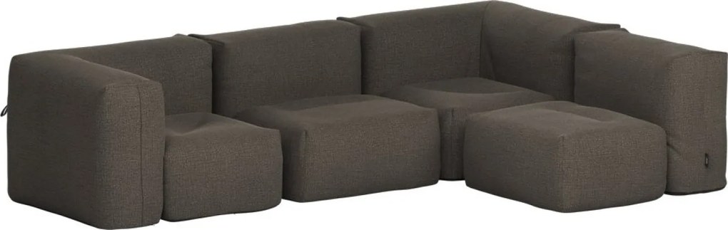 Soft Zitzak Outdoor 4 Seater Hoekbank - Kirra Noir