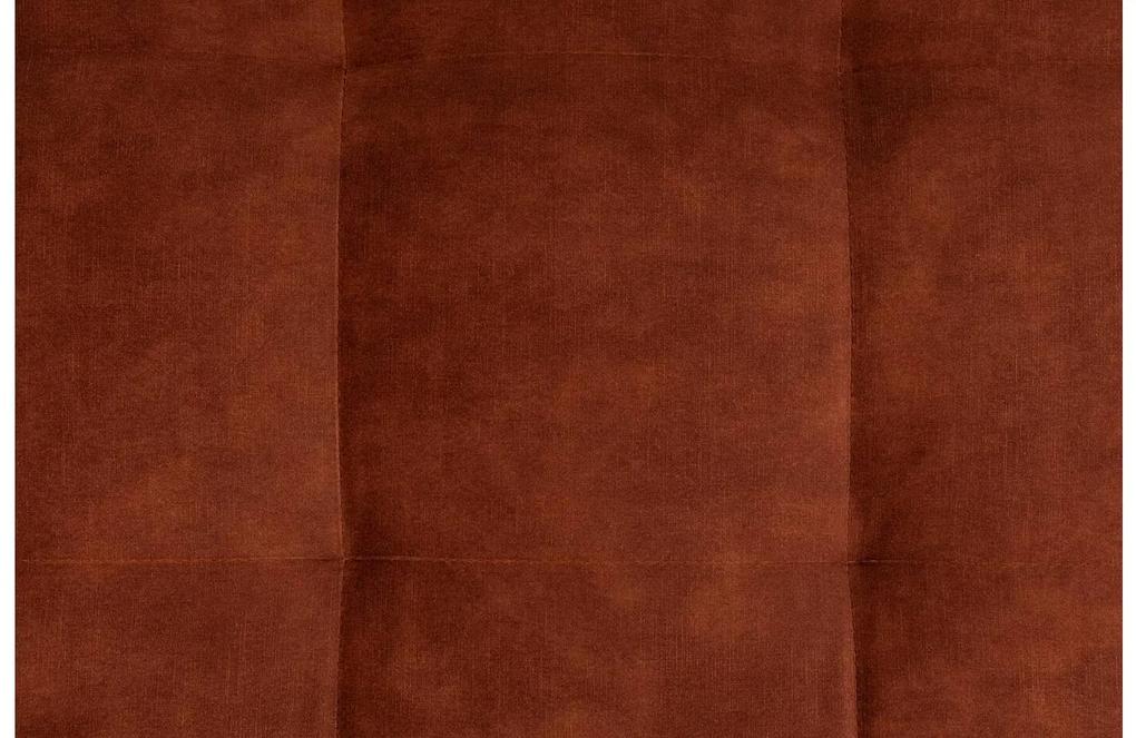 Goossens Bank Coco bruin, stof, 3-zits, stijlvol landelijk met ligelement links