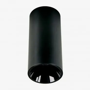 Led-opbouwplafondlamp Rond Ø7,2 Cm Voor Buiten In Aluminium Luisiana Warm Wit 2700k & Zwart & 8 W & 23º - Sklum